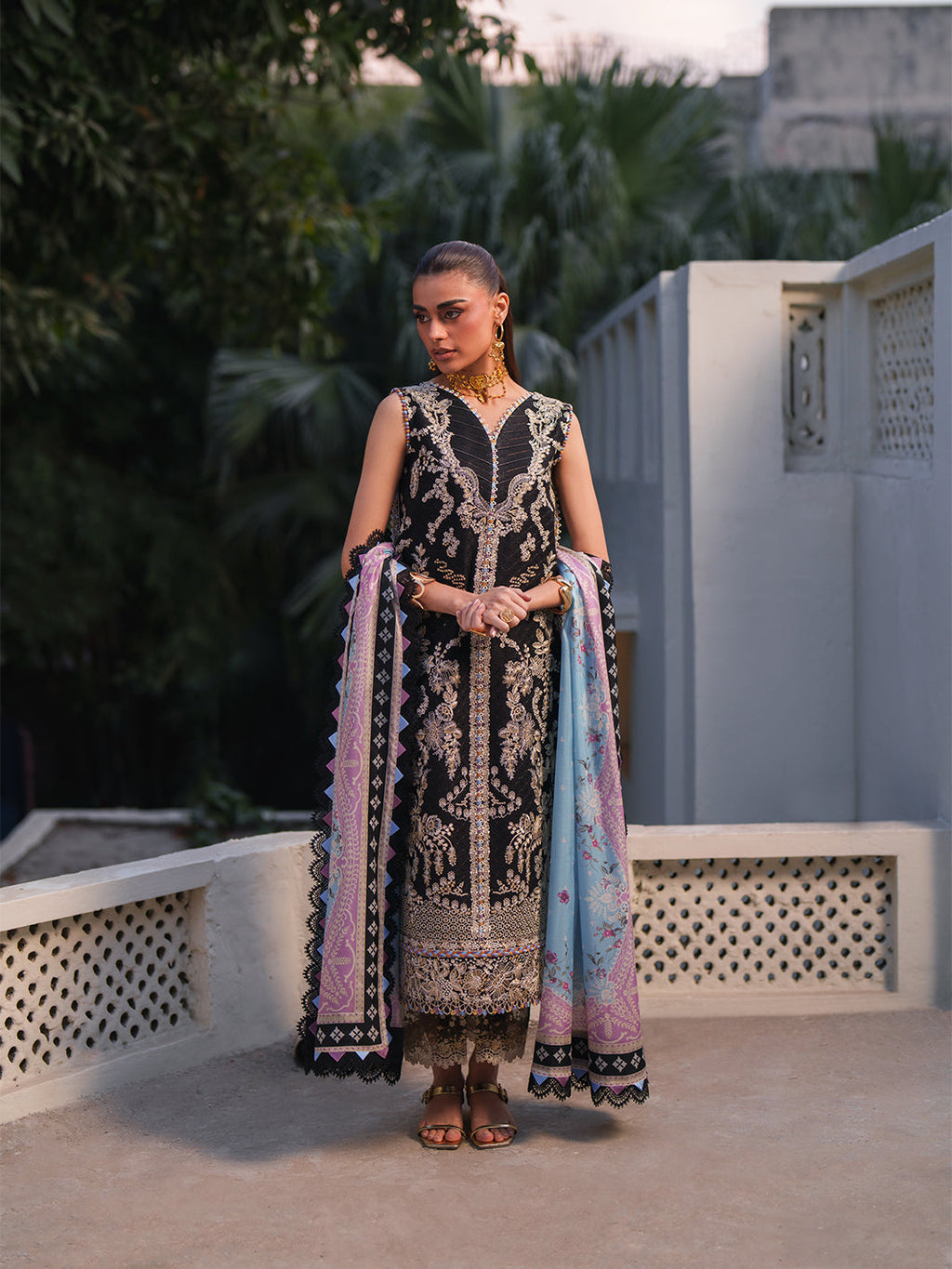 GL-183 (3 PC Lawn Stitched)