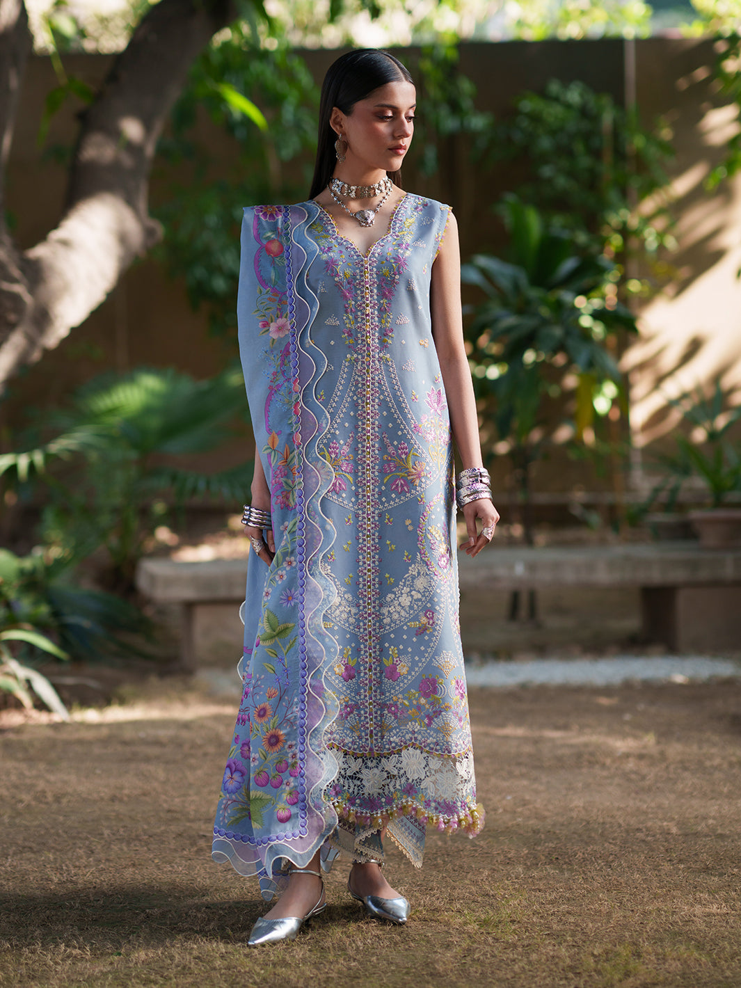 GL-184 (3 PC Lawn Stitched)