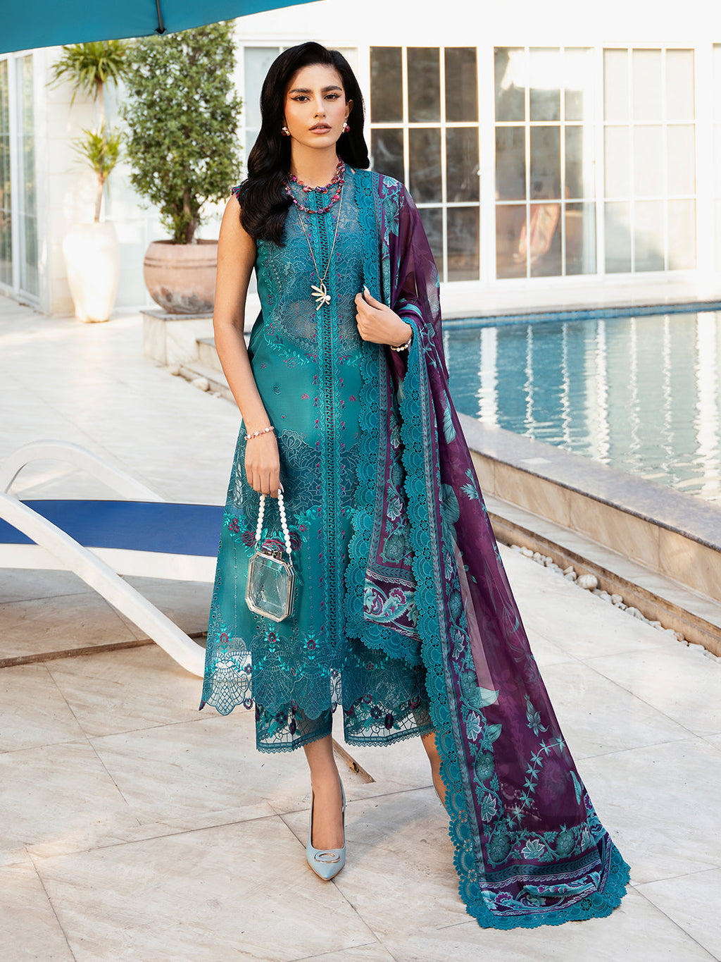 GL-195 (3 PC Lawn Stitched)
