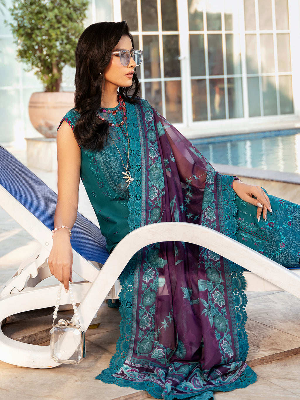GL-195 (3 PC Lawn Stitched)