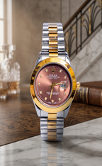 ⌚ ROLEX-Golden – Classic Stainless Steel Men’s Watch