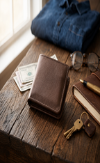 💼Premium Men’s Leather Wallet – graceLibas