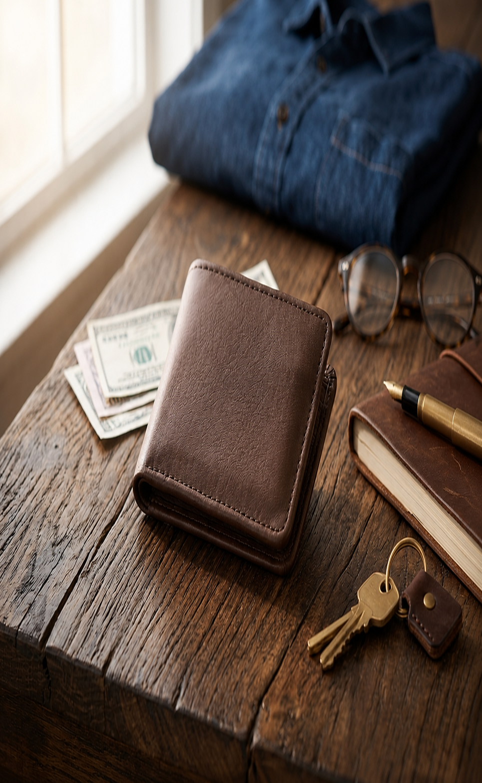 💼Premium Men’s Leather Wallet – graceLibas