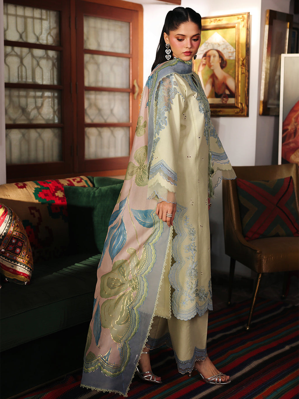 GL-164 (3 PC Lawn Stitched)