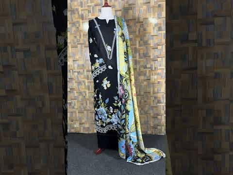 GL-165 (3 PC Lawn Stitched)