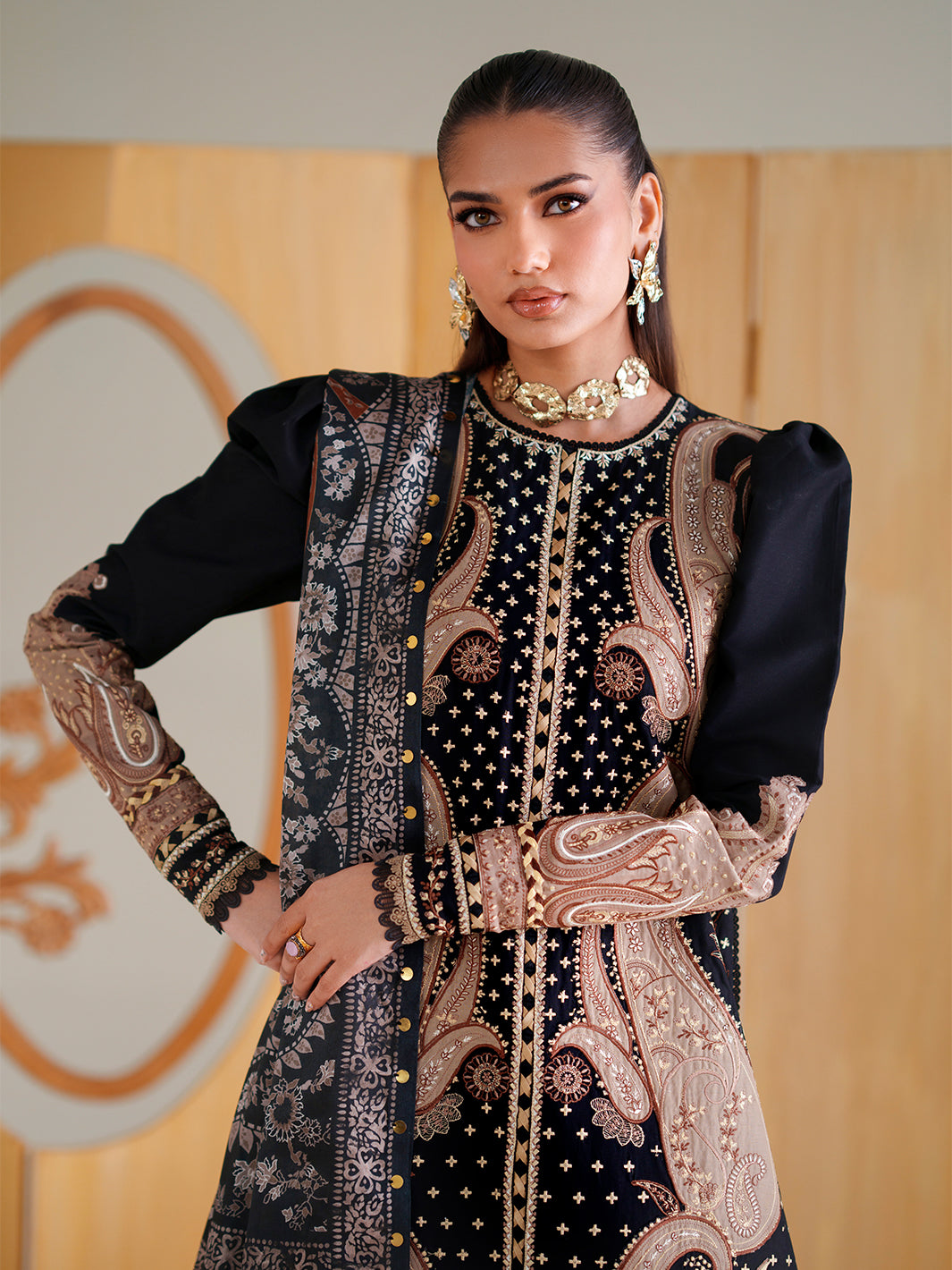GL-166 (3 PC Stitched Lawn)