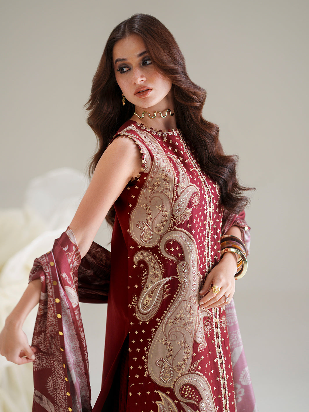 GL-167 (3 PC Stitched Lawn)