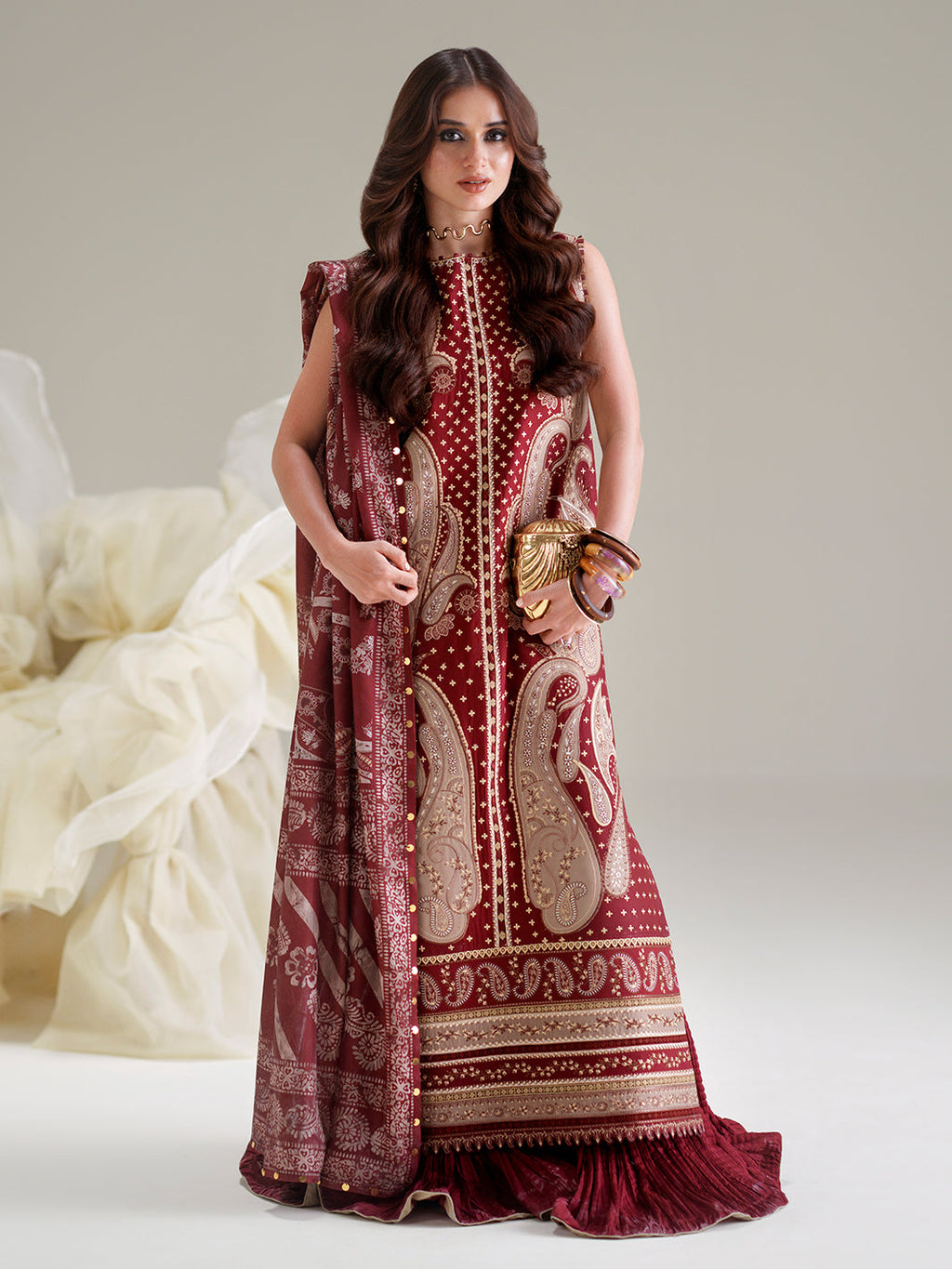 GL-167 (3 PC Stitched Lawn)