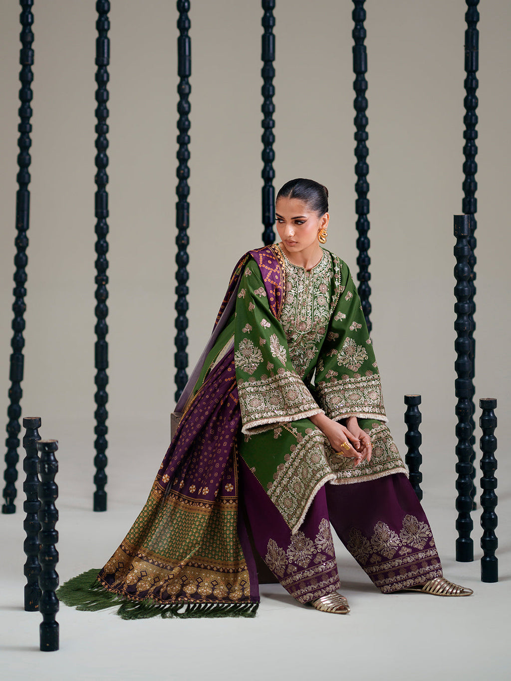 GL-168 (3 PC Stitched Lawn)