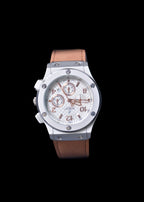 ⌚ HUBLOT – Classic Rose Gold Chronograph – Brown Leather Strap