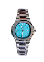 ⌚ PATEK-PHILIPPE-Tiffany Blue – Classic Stainless Steel Men’s Watch