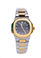 ⌚ PATEK-PHILIPPE- – Classic STwo-Tone (Silver aur Gold)tainless Steel Men’s Watch