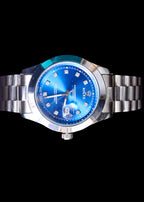 ⌚ ROLEX-BLUE – Classic Stainless Steel Men’s Watch