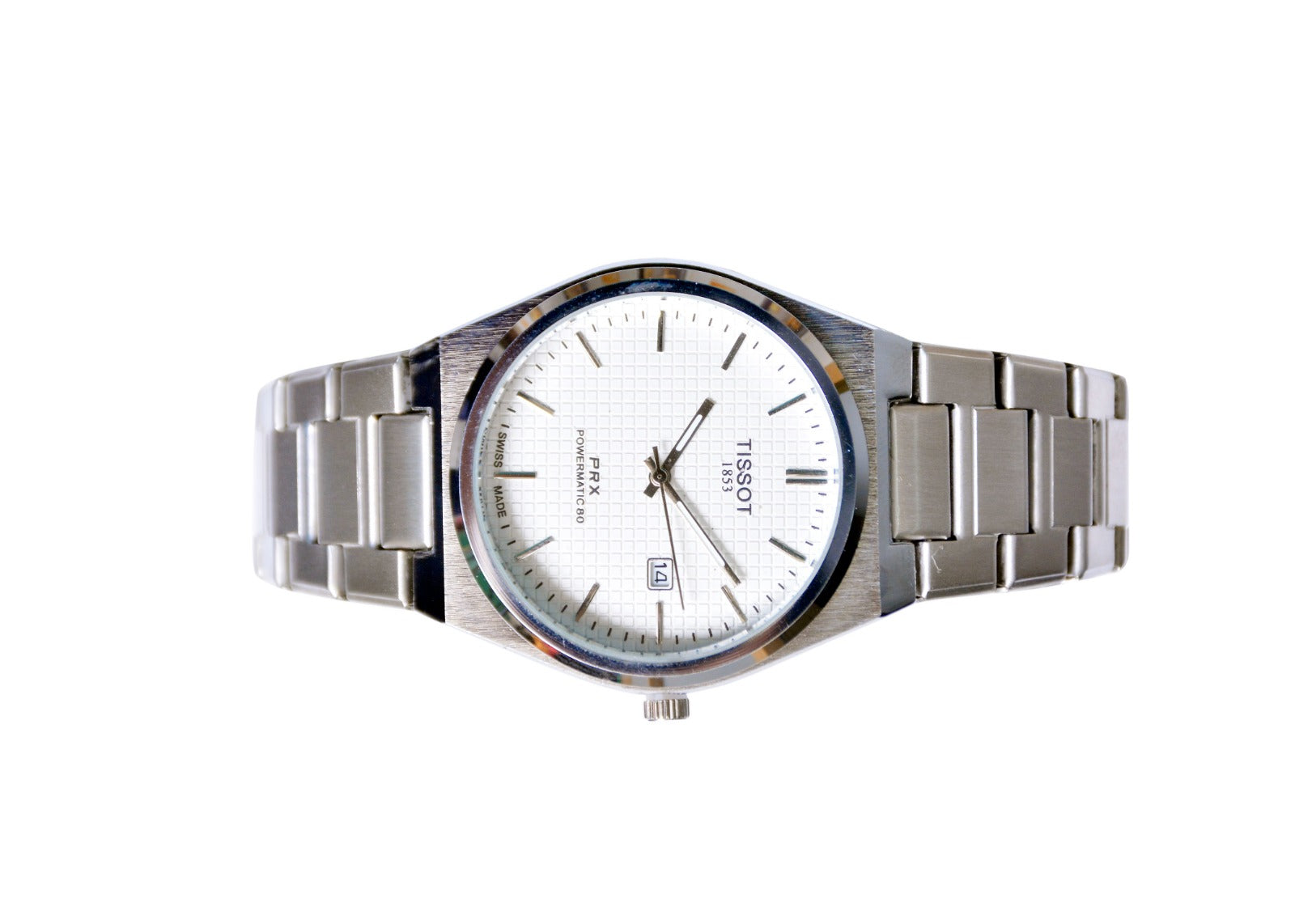 ⌚ TISSOT-White – Classic Stainless Steel Men’s Watch