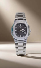 ⌚ PATEK-PHILIPPE-Black – Classic Stainless Steel Men’s Watch