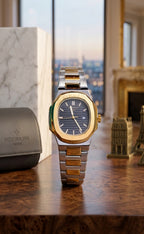 ⌚ PATEK-PHILIPPE- – Classic STwo-Tone (Silver aur Gold)tainless Steel Men’s Watch