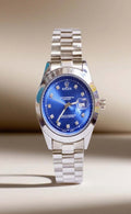 ⌚ ROLEX-BLUE – Classic Stainless Steel Men’s Watch